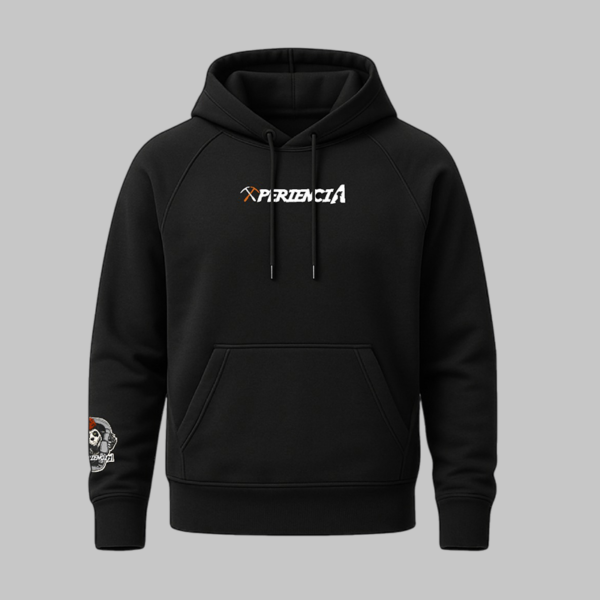 Hoodie Negro Unisex Xperiencia Oso Escalador - Imagen 3