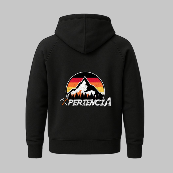 Hoodie Negro Unisex Xperiencia Oso Escalador - Imagen 4